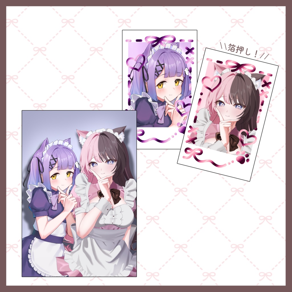 【VGGC11th/C107】橘ひなの/紫宮るなオンリーイラスト集「SWEET LiPS」グッズセット