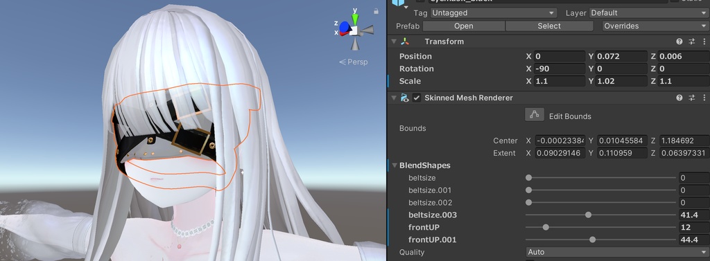 【ver1.2】目隠し【ベルト式】