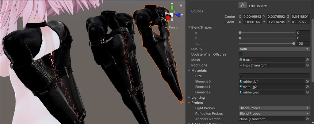 コルセットアームバインダー【3Dモデル】