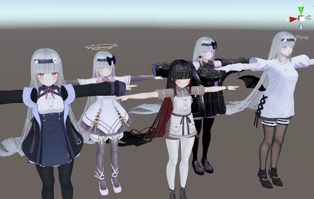 【髪型】Looooong Hair-月詠神楽耶-【3Dモデル】