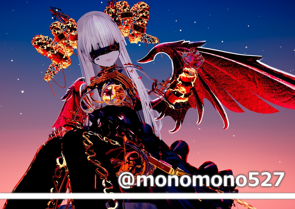 ~骨とクリオネのベットルームonイースターエッグを添えて~【3D衣装】