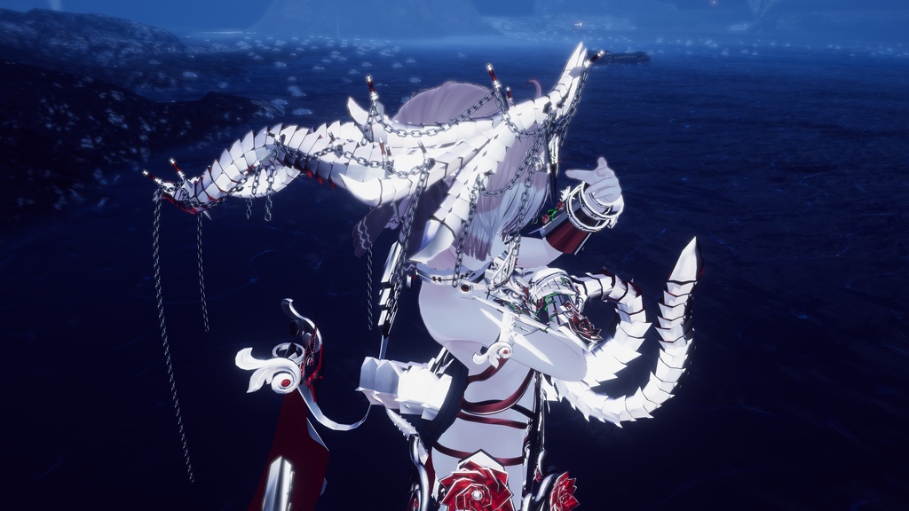 【ver1.11】DragonRoseArmor- ドラゴンローズアーマー -【角尻尾/羽衣/鎧】