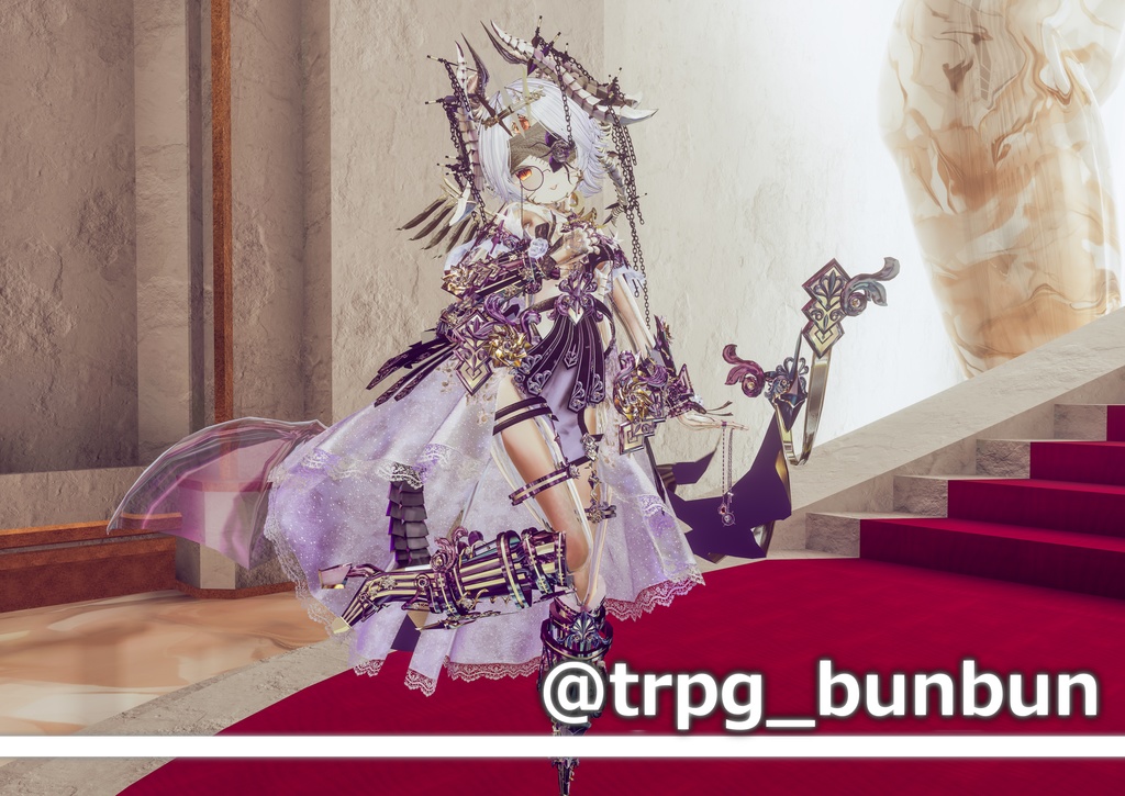 【ver1.11】DragonRoseArmor- ドラゴンローズアーマー -【角尻尾/羽衣/鎧】