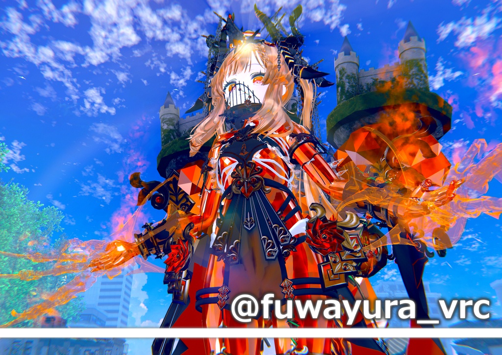 【ver1.11】DragonRoseArmor- ドラゴンローズアーマー -【角尻尾/羽衣/鎧】