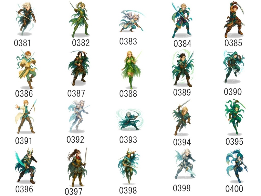 103体 敵キャラ素材集 Vol.3 人型剣士 MZ MV UNITE