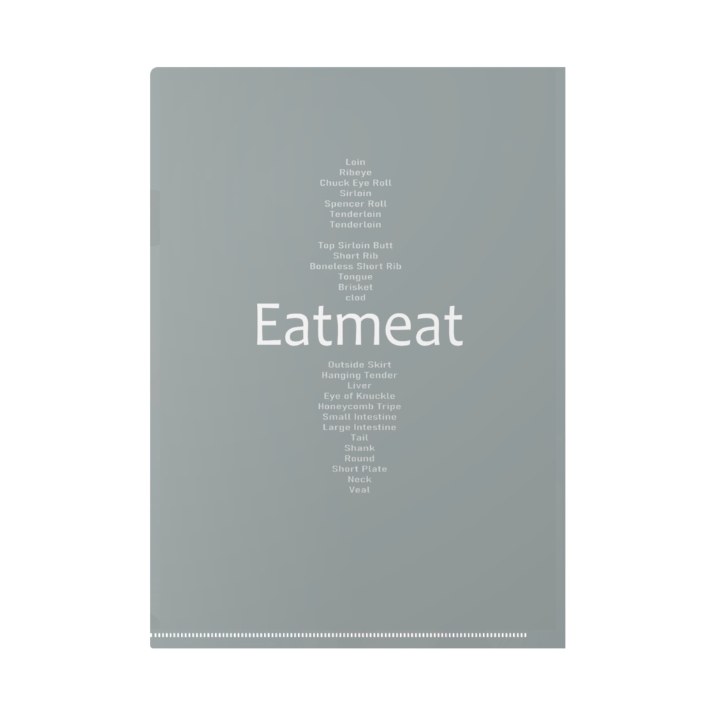 【Eat meat】クリアファイル