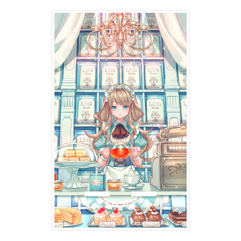 【紅茶屋さん】アクリルスマホスタンド