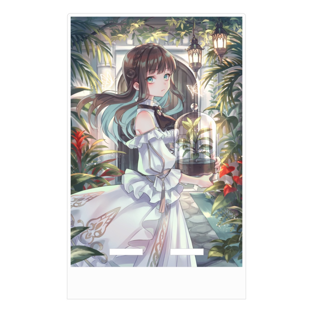 【植物と白魔女】アクリルスマホスタンド