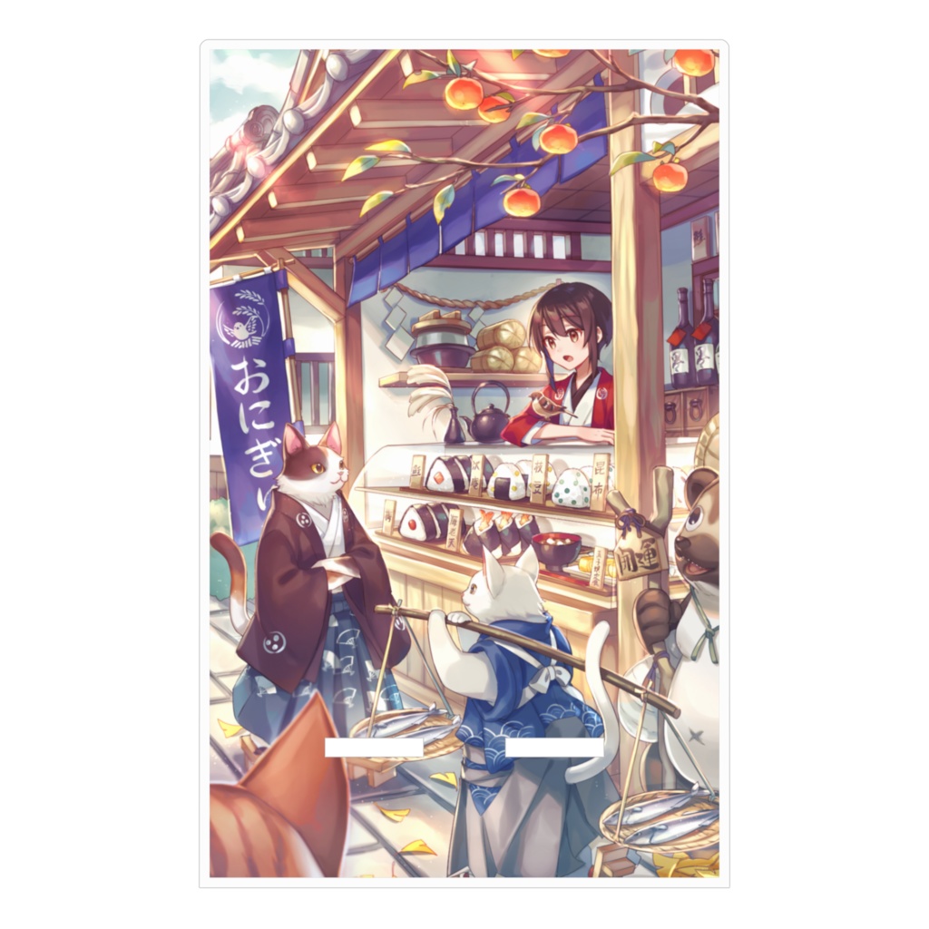 【おにぎり屋】アクリルスマホスタンド