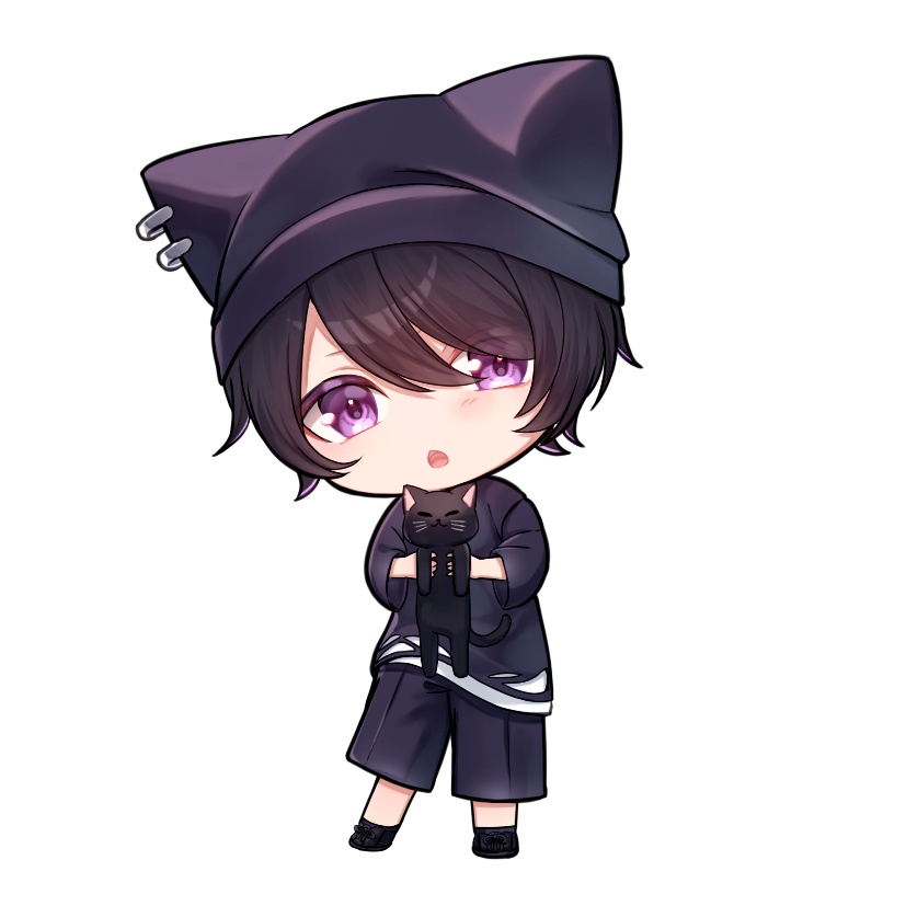 【COMITIA153 新グッズ】黒猫アクリルキーホルダー