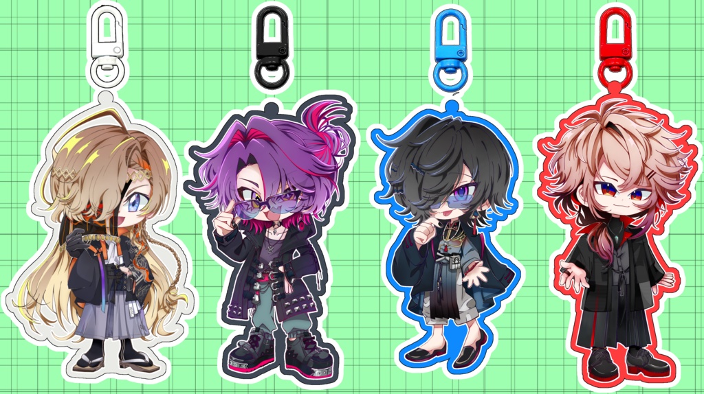 【にじそうさく11】アクリルキーホルダー8cm