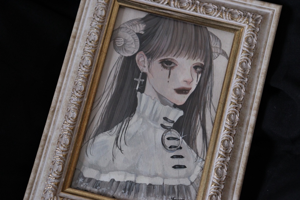 アナログ原画　「薄墨」