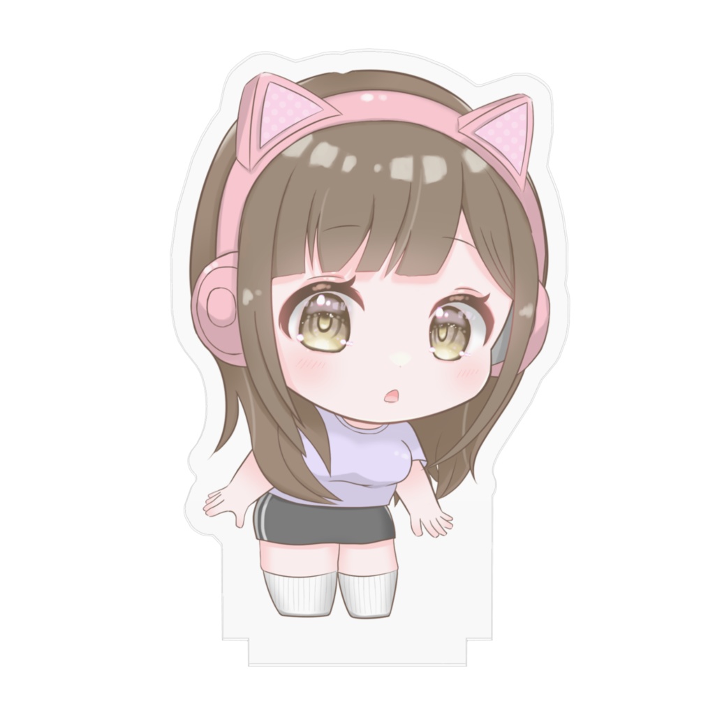 しーにゃ手書きイラストアクリルスタンド