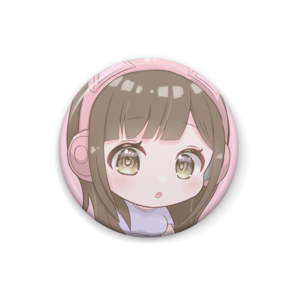 しーにゃ手書きイラスト缶バッジ