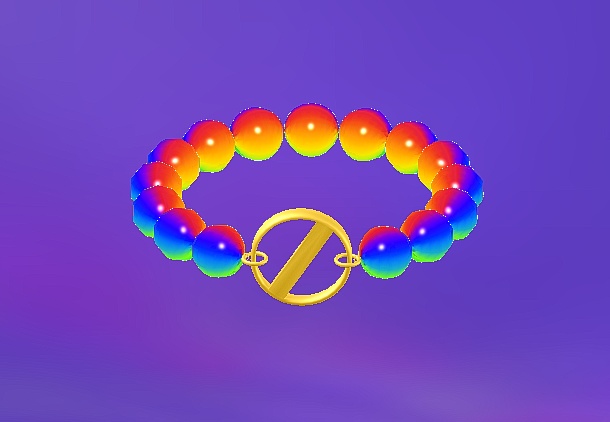 天然ガチャ石ブレスレット