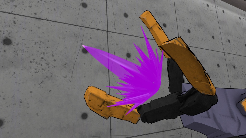 シンプルスラスターエフェクトパーツ