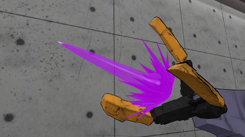 シンプルスラスターエフェクトパーツ