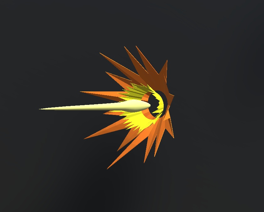 シンプルスラスターエフェクトパーツ