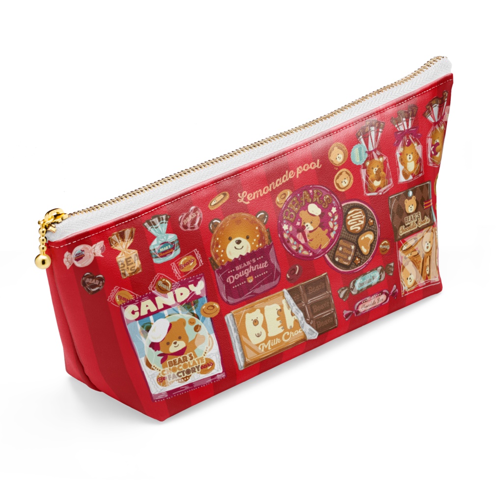 クマのチョコレート工場ポーチ