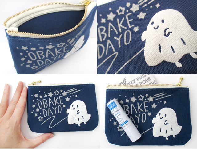 【送料無料】オバケミニポーチ(ネイビー)