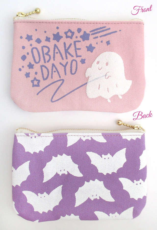 【送料無料】オバケミニポーチピンク