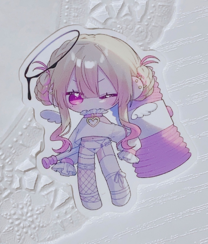 ピコハンてんしちゃんステッカー