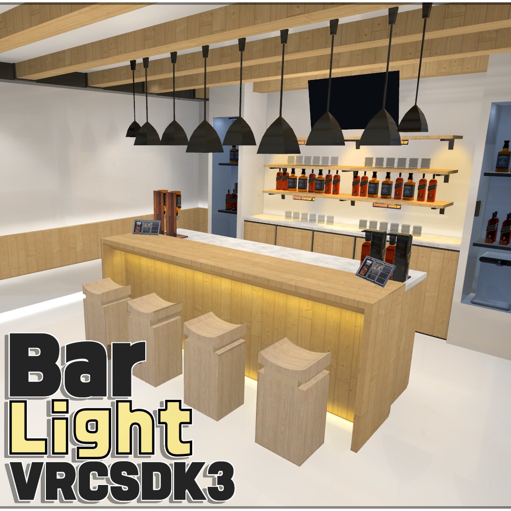 [ワールド] [Comfort place - BAR] SDK3 add-on type world [addable]