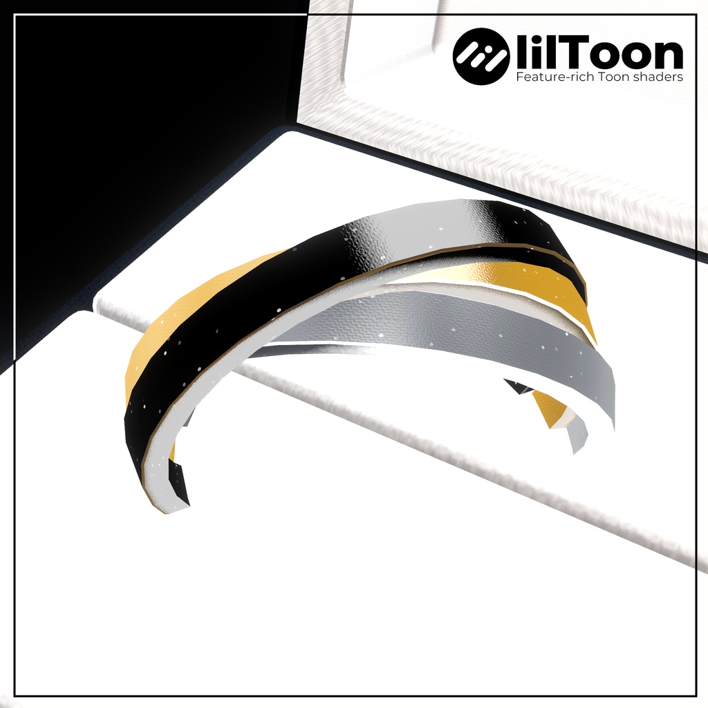 【VRC想定 / 無料】 三千世界!   指輪セット /  Triple Line Ring Set