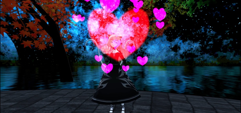 【VRChat】ラブビームパーティクル (+おまけ動画)