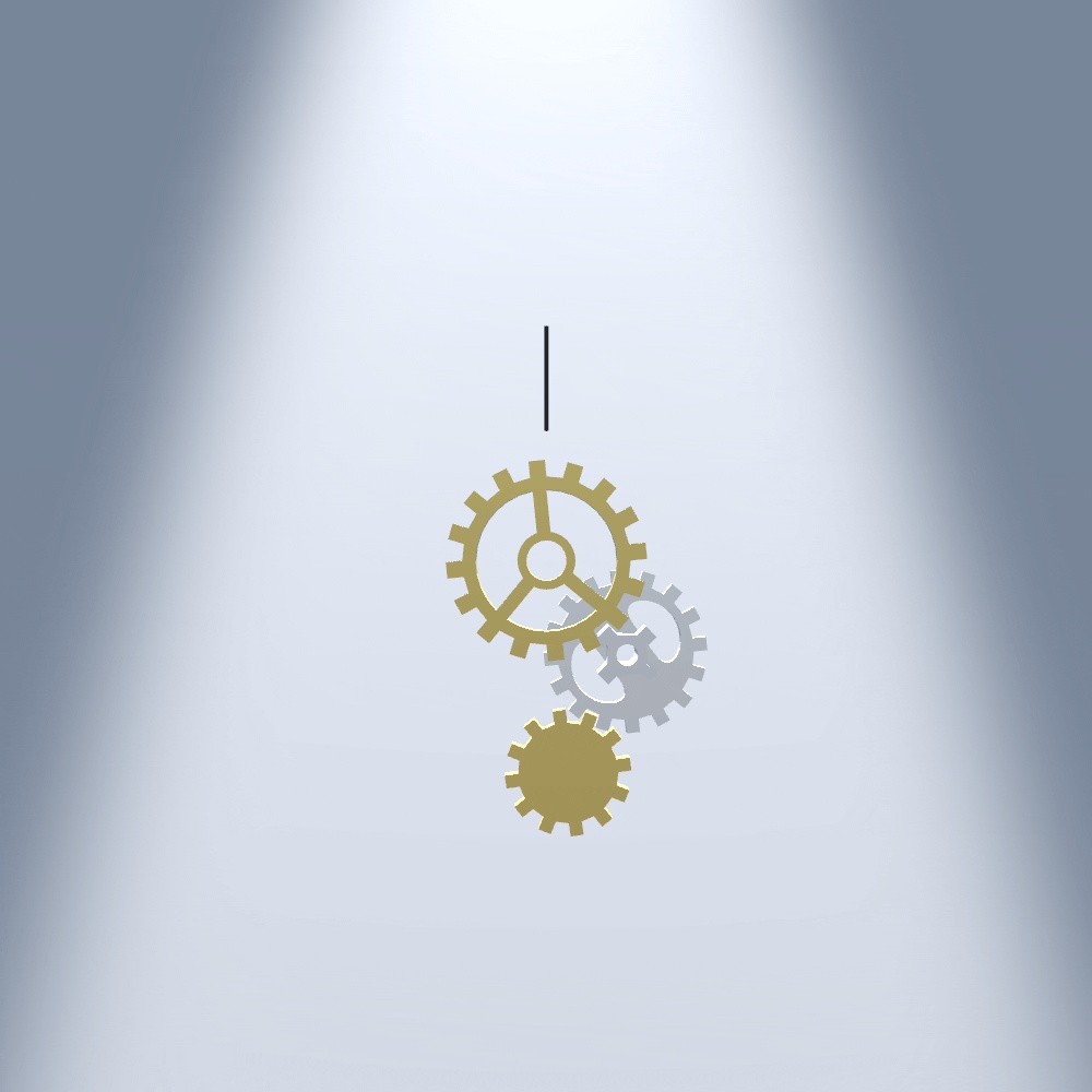 【VRChat想定】歯車チャーム