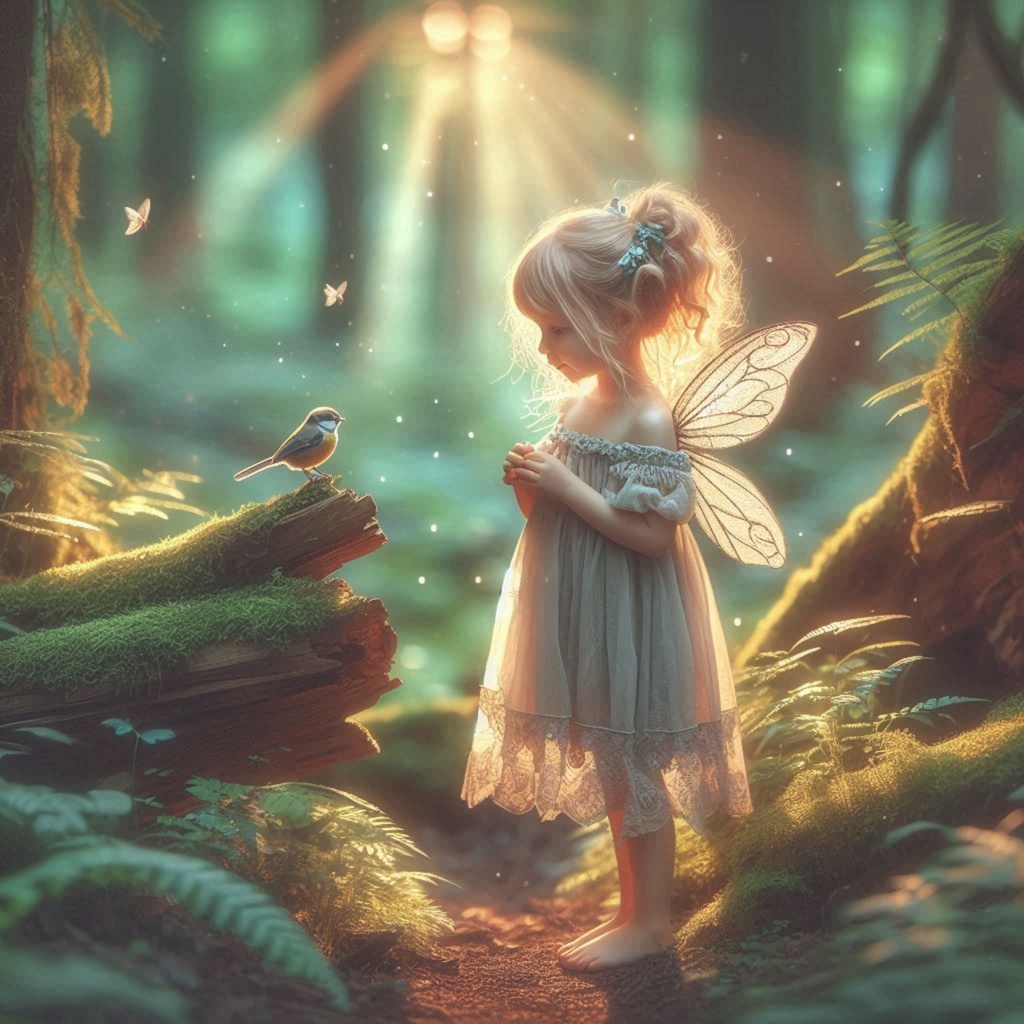 森の小さな妖精 - Fairy in the Forest | Comiluko Art（3000px・高解像度）