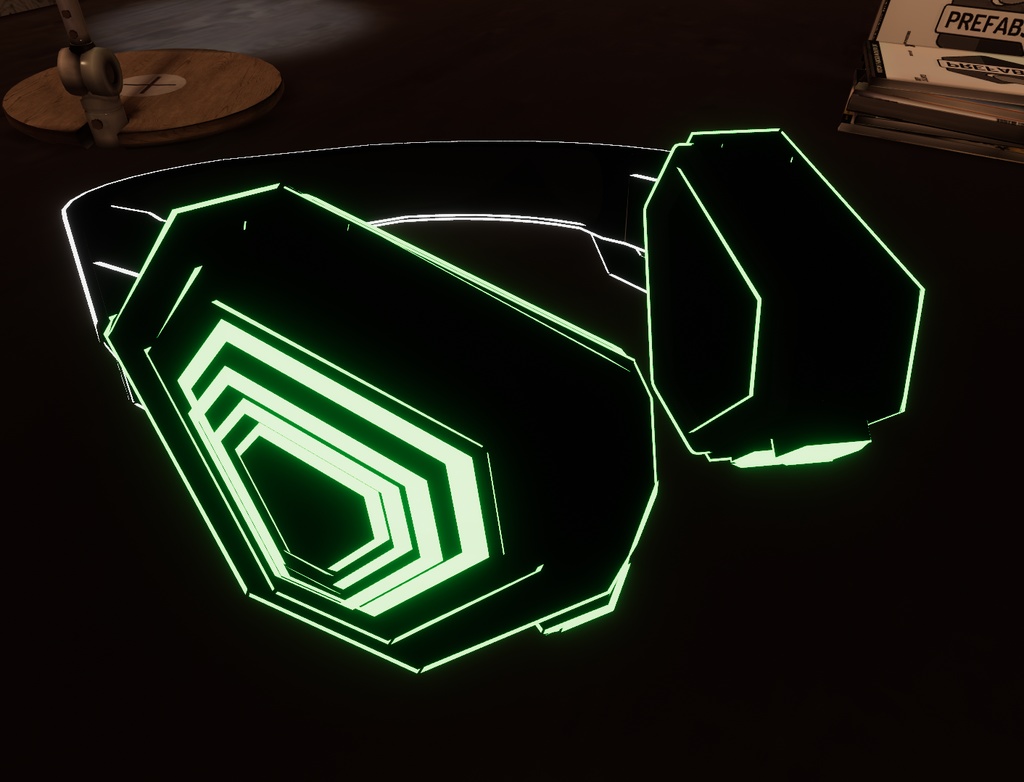 おしゃれなヘッドフォン(アニメーシヨンつき)