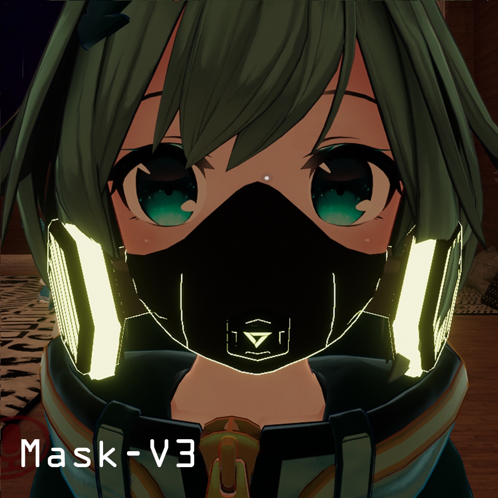 おしゃれなマスク(アニメーシヨンつき)ミーシェちゃん用