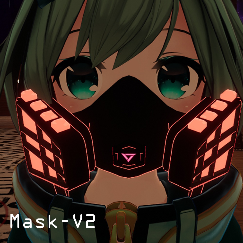 おしゃれなマスク(アニメーシヨンつき)ミーシェちゃん用