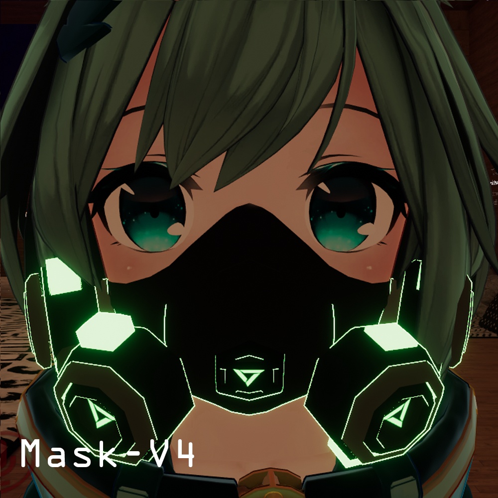 おしゃれなマスク(アニメーシヨンつき)ミーシェちゃん用