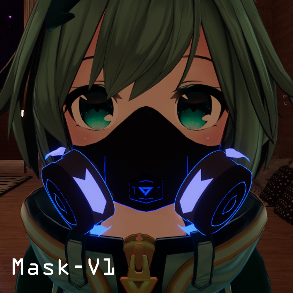 おしゃれなマスク(アニメーシヨンつき)ミーシェちゃん用