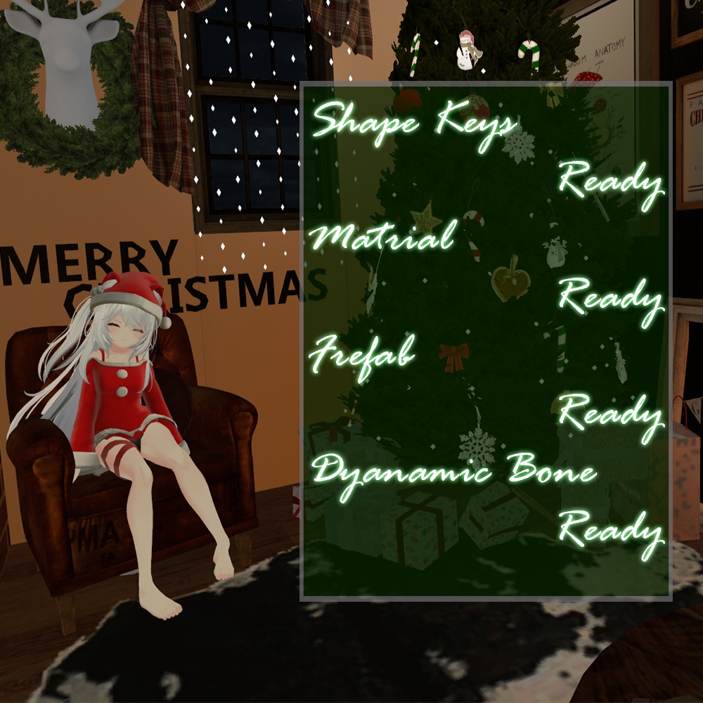 クリスマス風パジャマ(狐雪ちゃん向け)