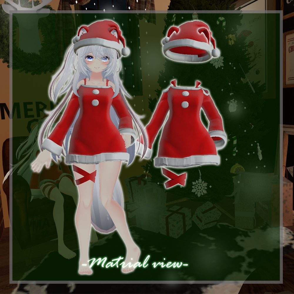 クリスマス風パジャマ(狐雪ちゃん向け)