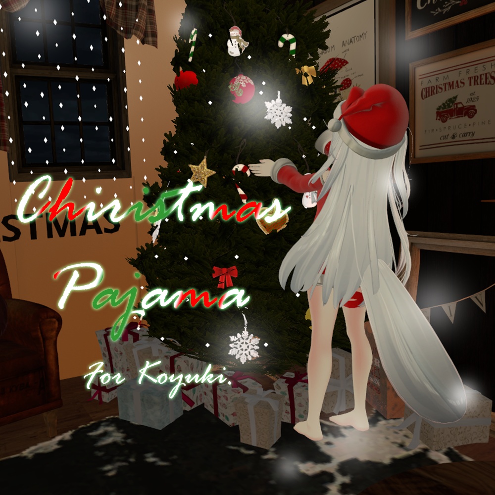 クリスマス風パジャマ(狐雪ちゃん向け)