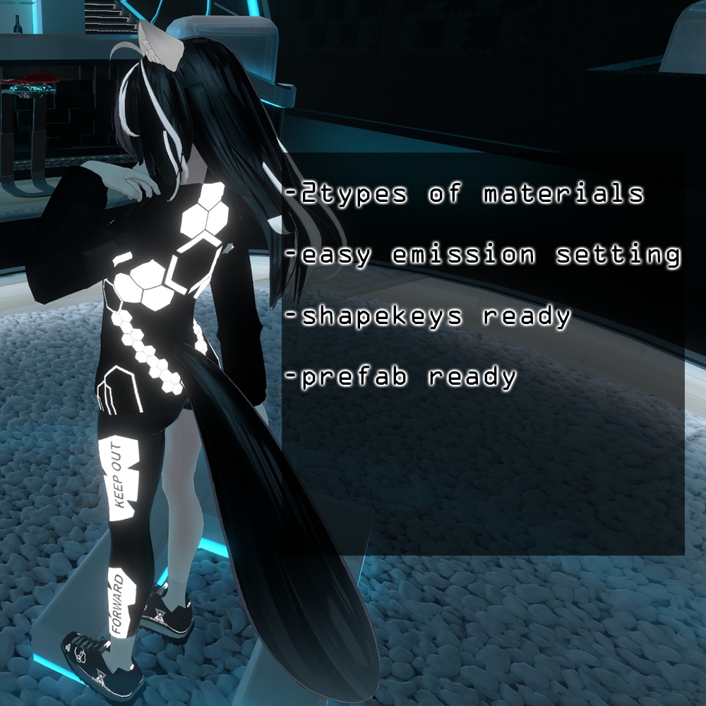 テックウェア服(狐雪ちゃん向け)