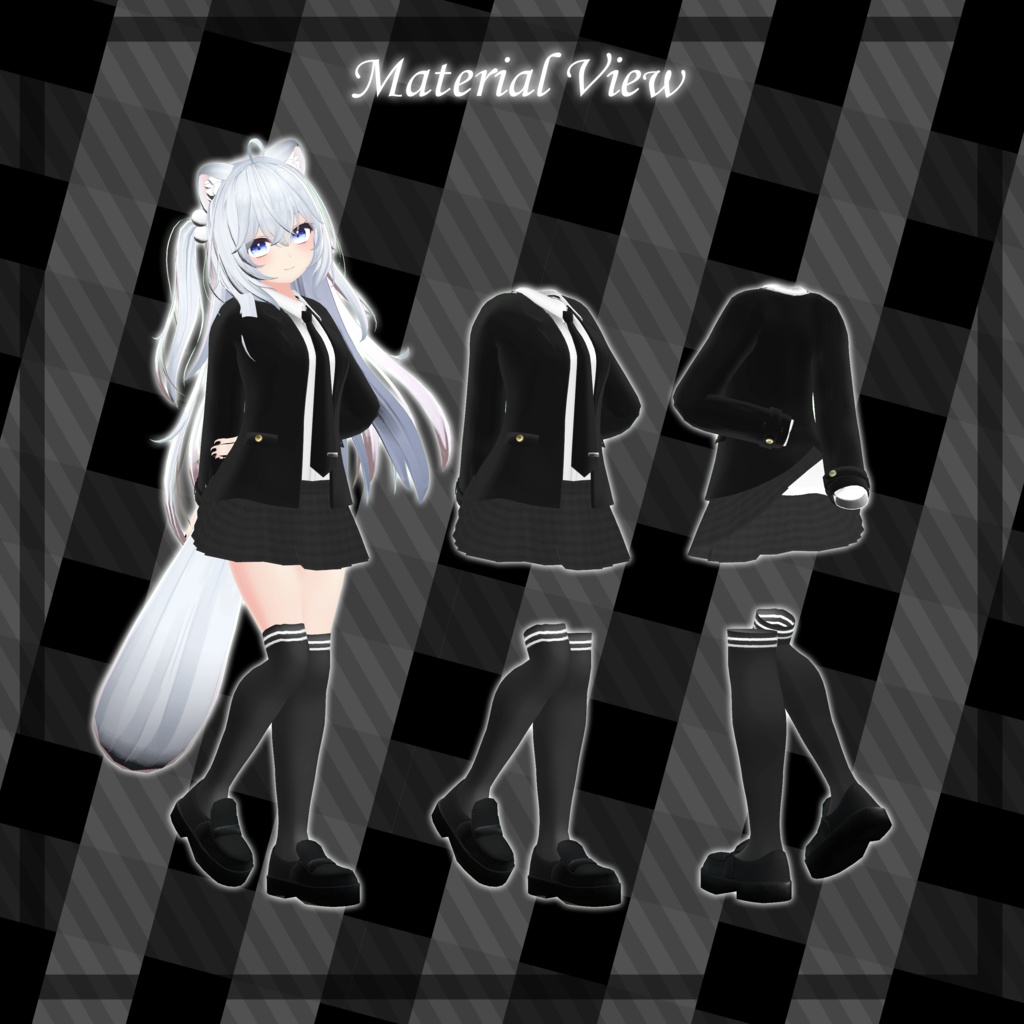 スクールユニフォーここあ&狐雪