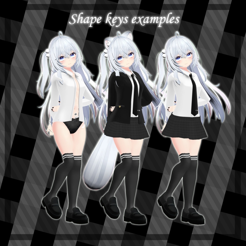 スクールユニフォーここあ&狐雪