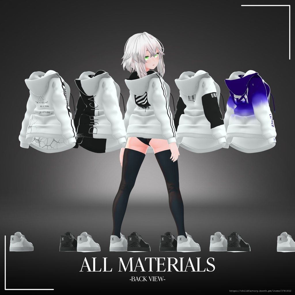 カジュアルパーカ(5アバター対応)