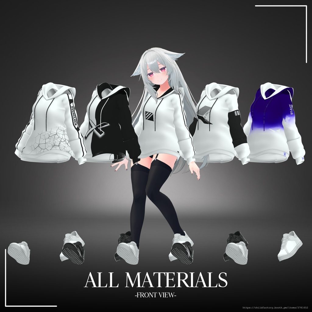 カジュアルパーカ(5アバター対応)