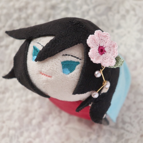 マグネット髪飾り　桃桜