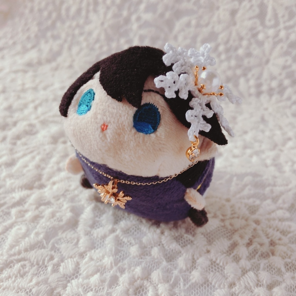 ネックレス 雪の結晶 もちマスミニ向