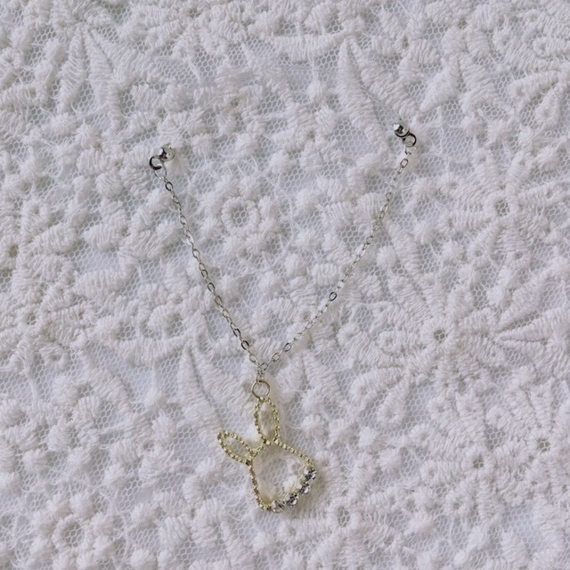 ネックレス うさぎ チェーン(シルバー)