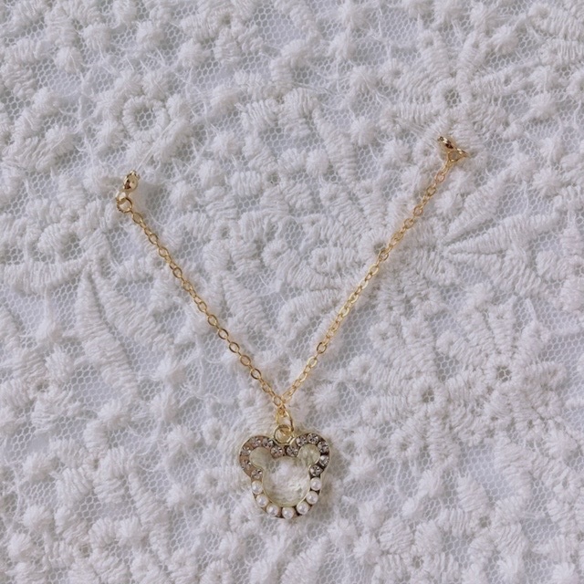 ネックレス クマ チェーン(ゴールド)