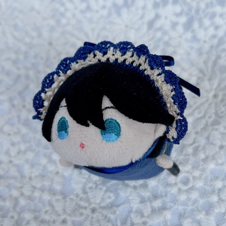 ヘッドドレス もちマスミニ向 ベージュ紺