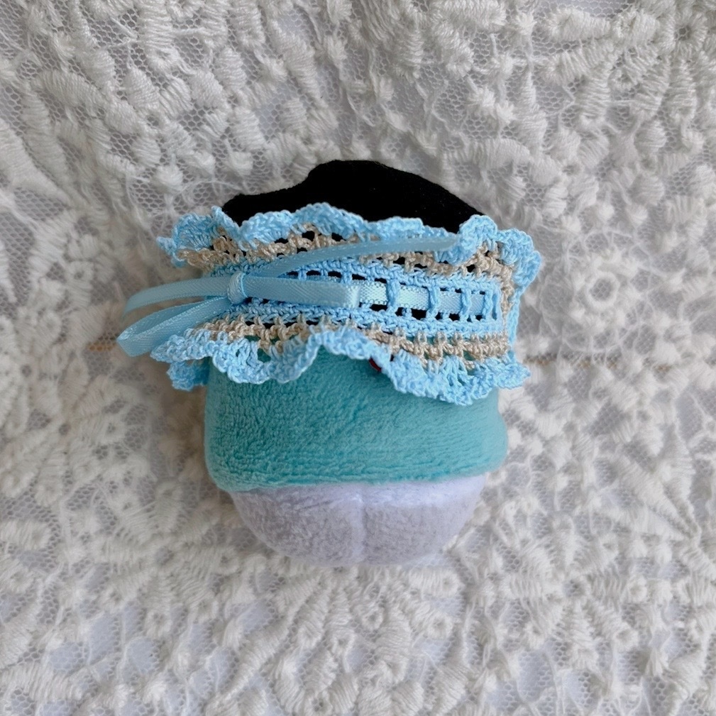 ヘッドドレス もちマスミニ向 ベージュライトブルー